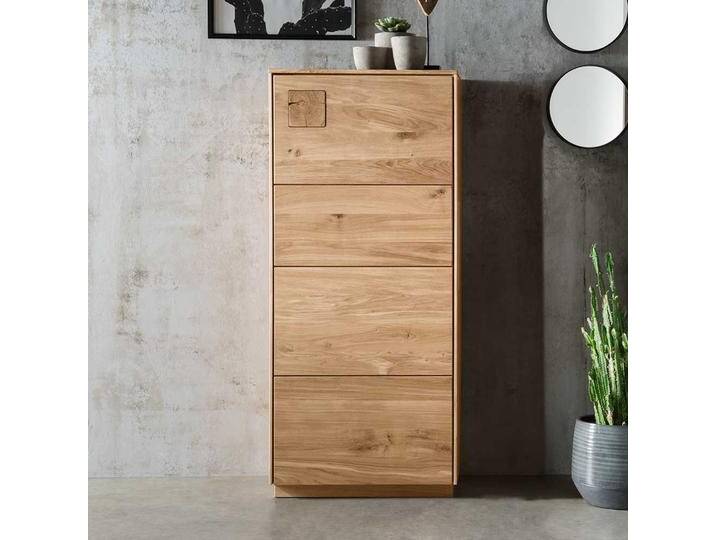 Massives Wildeiche Highboard geölt modernem Design von Pharao24.de