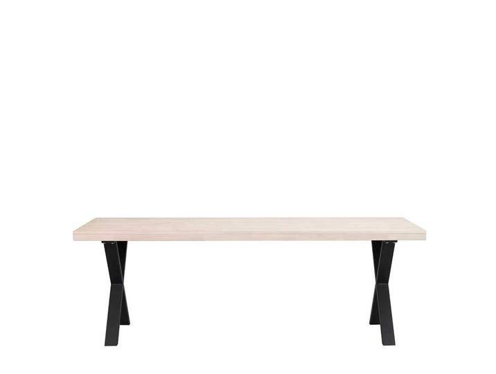 Massivtisch in Eiche White Wash Metallgestell Massivtisch in Eiche White Wash Metallgestell von Pharao24.de