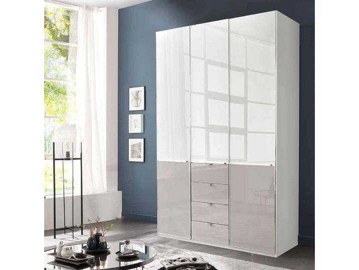 Moderner Kleiderschrank Schlafzimmerschrank in Weiß und Hellgrau Moderner Kleiderschrank Schlafzimmerschrank in Weiß und Hellgrau von Pharao24.de