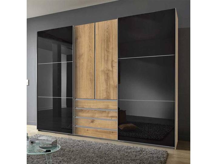 Moderner Schlafzimmerschrank mit Dreh- und Schiebetüren Selbsteinzug von Pharao24.de