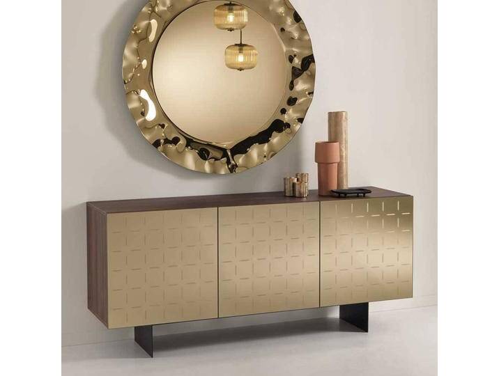 Modernes Design Sidebord mit Spiegelglas Front Bronzefarben Modernes Design Sidebord mit Spiegelglas Front Bronzefarben von Pharao24.de