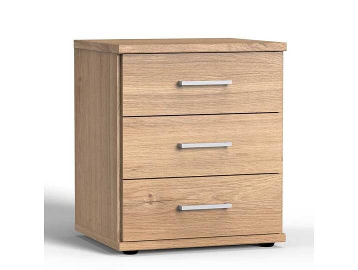 Nachtkonsole Höhe 58 cm mit drei Schubladen Made in Germany Nachtkonsole Höhe 58 cm mit drei Schubladen Made in Germany von Pharao24.de