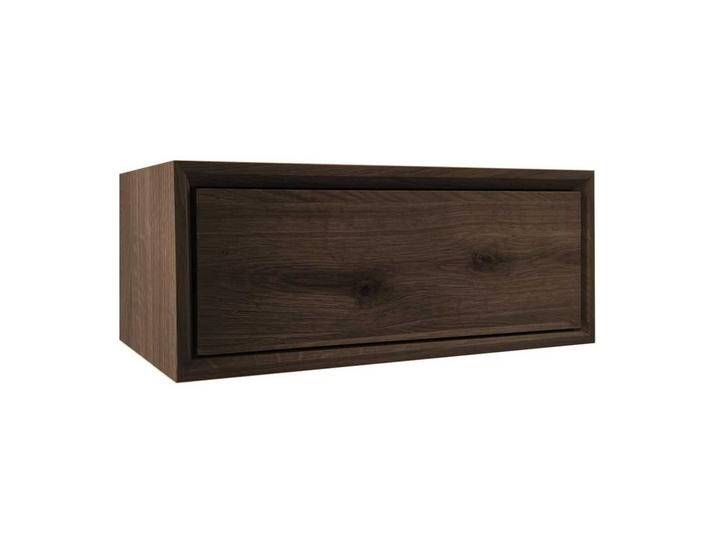 Nachttisch Kommode hängend in Eiche dunkel Rauchfarben 50 cm breit von Pharao24.de