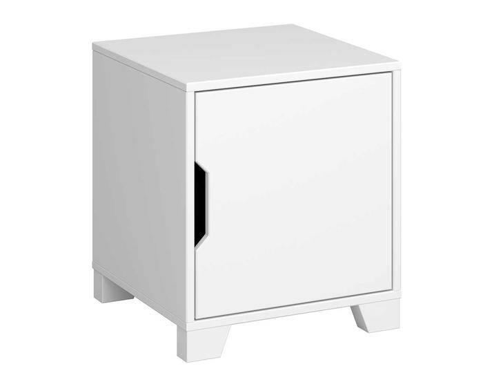 Nachttisch Kommode in Weiß lackiert Skandi Design von Pharao24.de