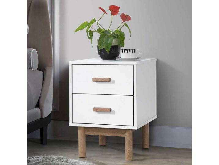 Nachttisch Nachtschrank im Skandi Design 40 cm breit Nachttisch Nachtschrank im Skandi Design 40 cm breit von Pharao24.de