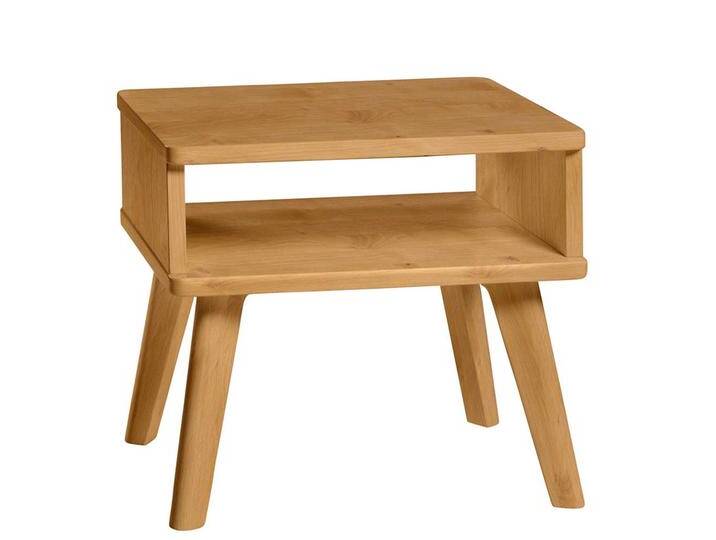 Nachttisch aus Wildeiche Massivholz geölt Skandi Design von Pharao24.de