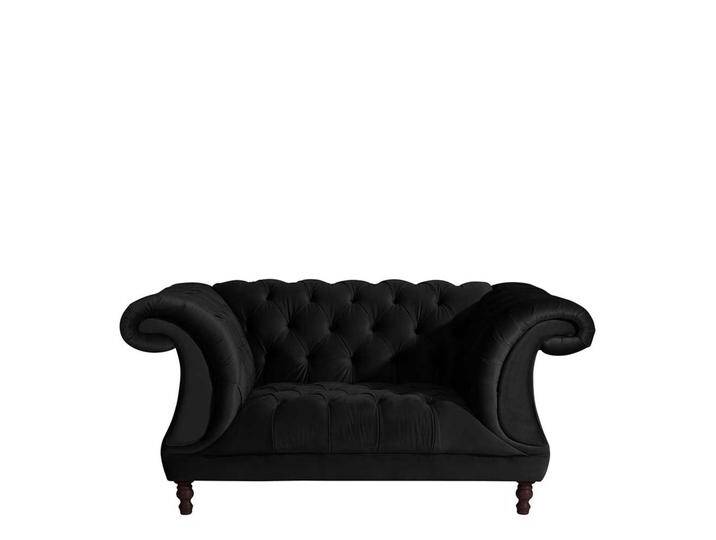 Neo Barock XL Sessel in Schwarz und Nussbaumfarben Samtvelours Neo Barock XL Sessel in Schwarz und Nussbaumfarben Samtvelours von Pharao24.de