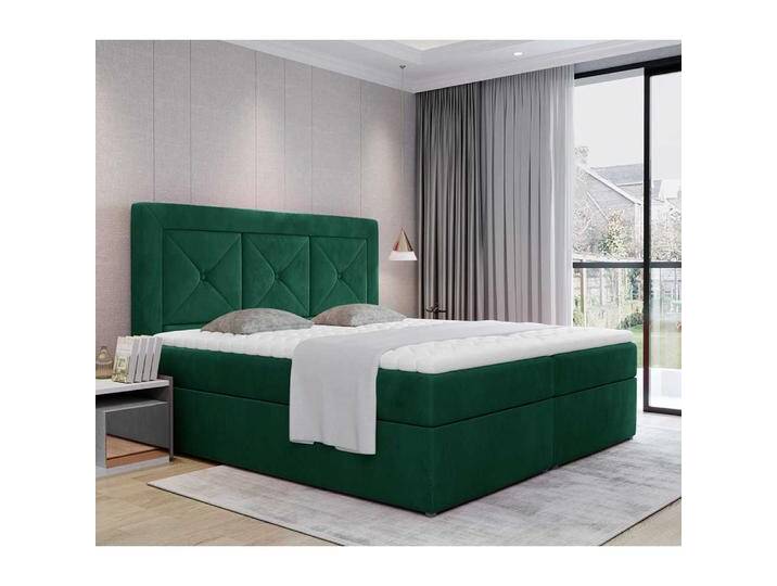 Polsterbett Bett in Dunkelgrün aus Samt Polsterbett Bett in Dunkelgrün aus Samt von Pharao24.de