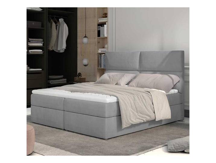 Polsterbett Doppelbett in Grau aus Samt Polsterbett Doppelbett in Grau aus Samt von Pharao24.de
