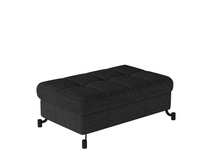 Polsterhocker Hocker in Anthrazit mit Schaumstoffpolsterung von Pharao24.de