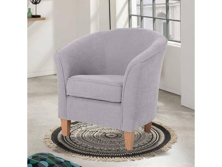 Polstersessel Silbergrau in modernem Design 70 cm breit von Pharao24.de