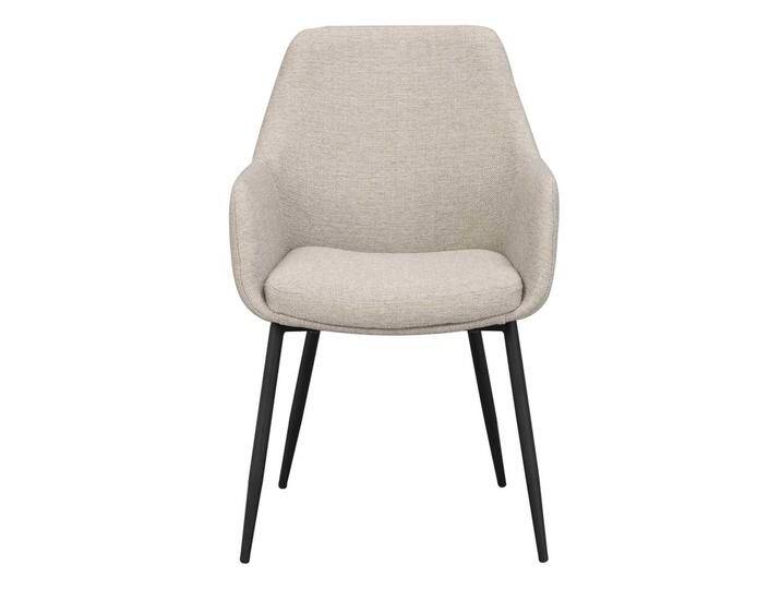 Polsterstühle in Beige im Skandi Design Stoffbezug (2er Set) von Pharao24.de