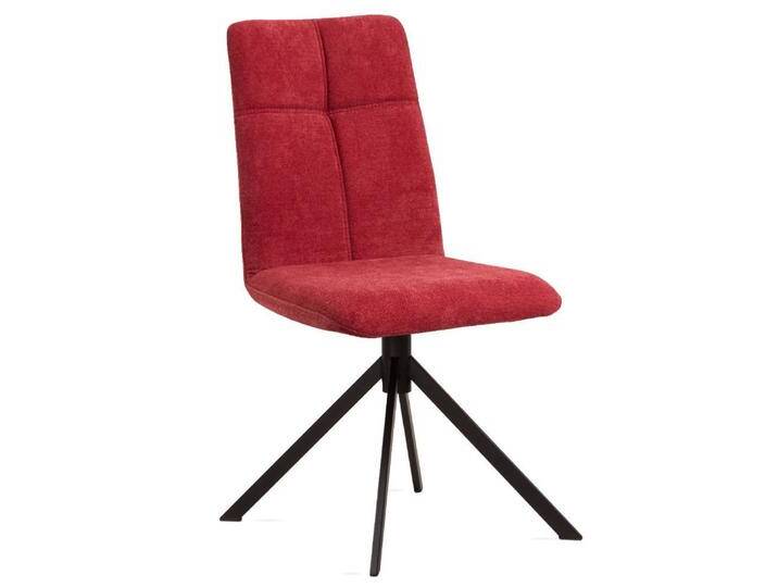 Polsterstuhl Esszimmer Küchenstuhl aus Flockstoff mit Steppungen (2er Set) von Pharao24.de