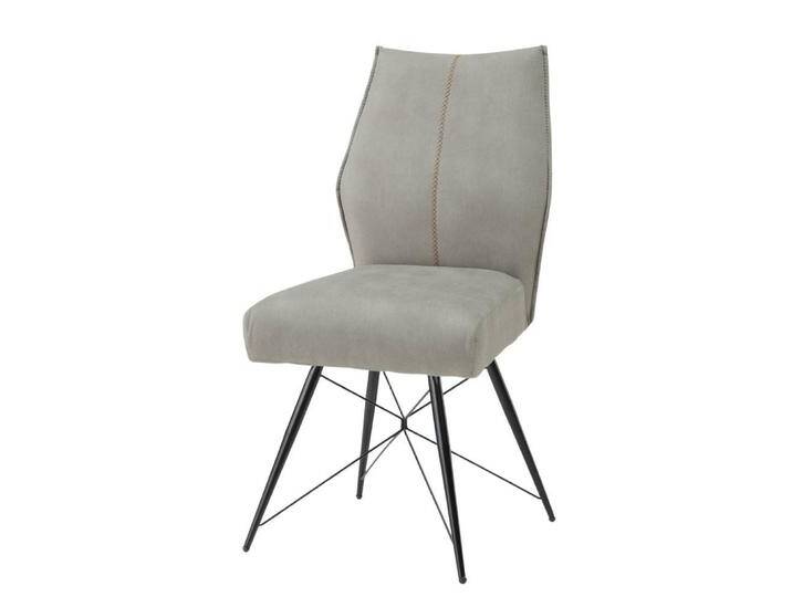 Polsterstuhl Küchenstuhl mit Ziernaht versehen aus Microfaser (2er Set) von Pharao24.de