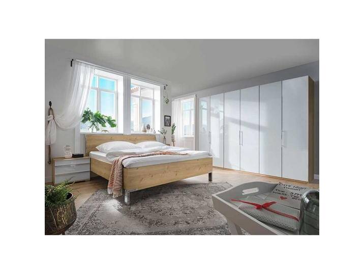 Premium Komplettschlafzimmer in Weiß Eiche Bianco (vierteilig) von Pharao24.de