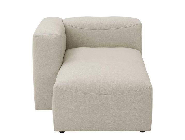 Recamiere Modulsofa in Cremefarben 100 cm breit - 160 cm tief von Pharao24.de