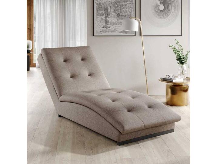 Relaxliege Liegesessel mit Punktsteppungen in Beige von Pharao24.de