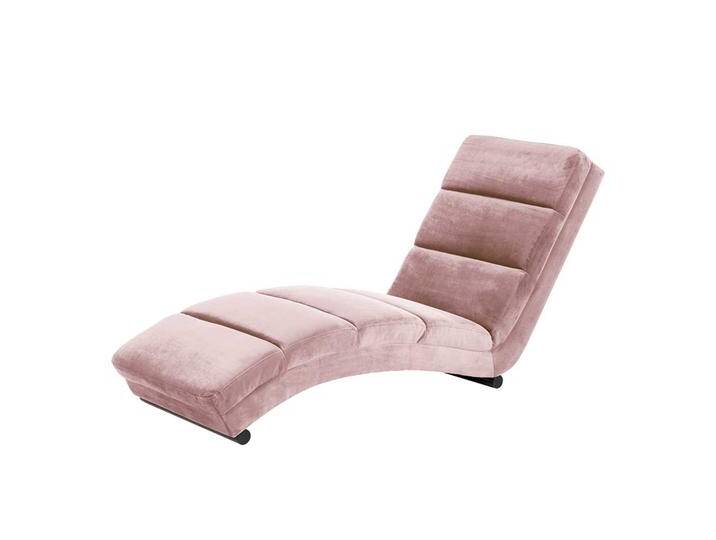 Relaxliege in Altrosa Samt modern von Pharao24.de
