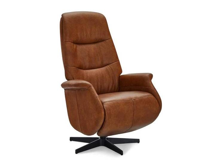 Relaxsessel Ledersessel mit hoher Rückenlehne und Sterngestell Relaxsessel Ledersessel mit hoher Rückenlehne und Sterngestell von Pharao24.de