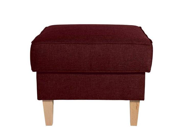 Roter Polsterhocker Landhaus in quadratischer Form 53 cm breit von Pharao24.de