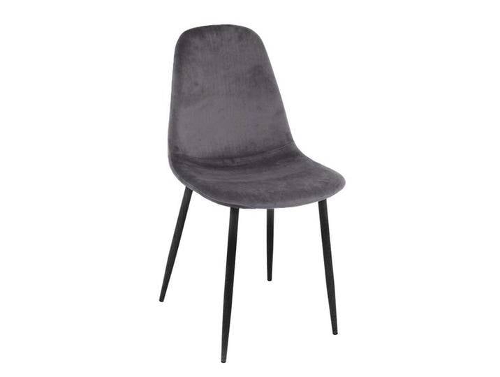 Samt Küchenstühle modern im Skandi Design 44 cm breit (4er Set) von Pharao24.de