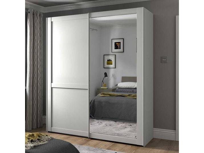 Schiebeschrank weiss Landhaus Made in Germany Spiegel von Pharao24.de