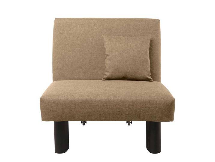 Schlafsessel Beige aus Flachgewebe in modernem Design 85 cm breit Schlafsessel Beige aus Flachgewebe in modernem Design 85 cm breit von Pharao24.de