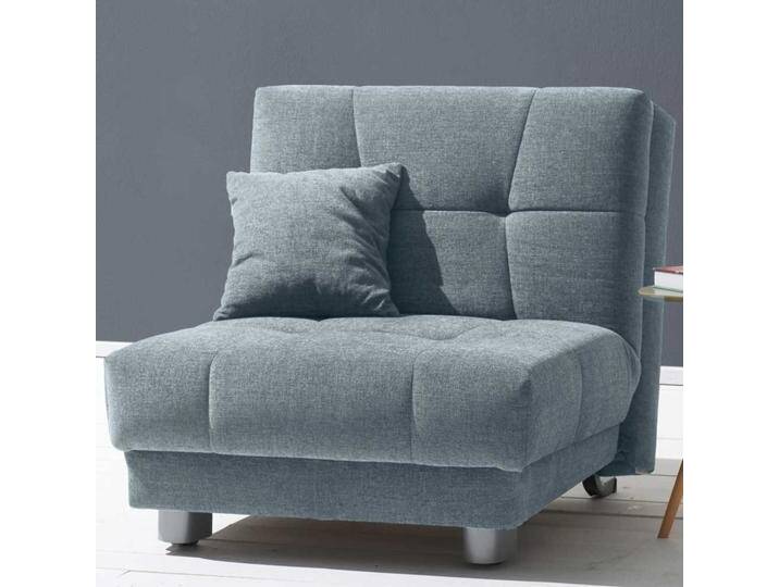 Schlafsessel in Hellblau Flachgewebe 85 cm breit von Pharao24.de