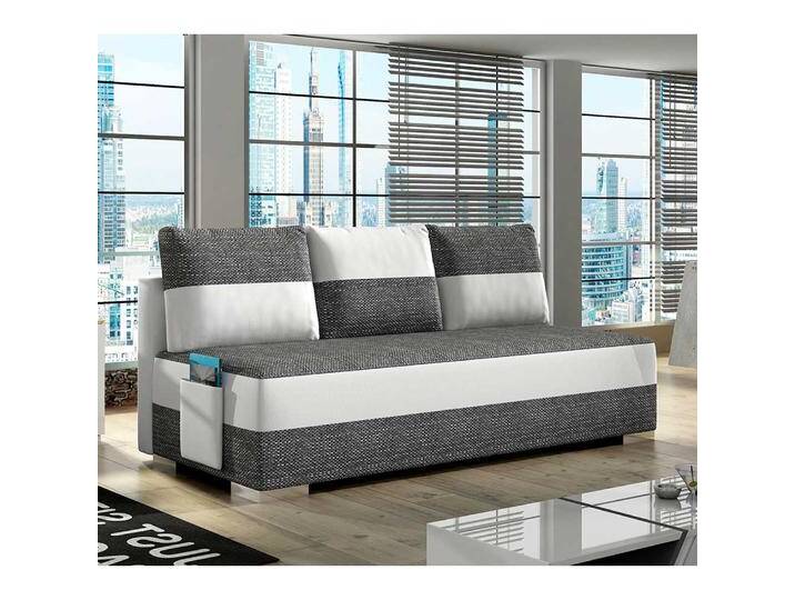 Schlafsofa Sofa aus Webstoff und Kunstleder von Pharao24.de
