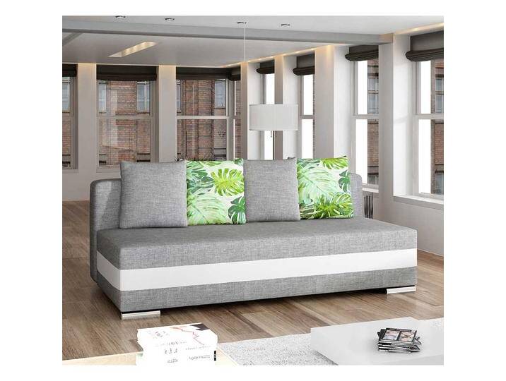 Schlafsofa Sofa in Grau mit Schlaffunktion von Pharao24.de