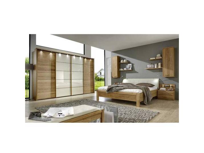 Schlafzimmer Einrichtung in Creme Eiche komplett (vierteilig) von Pharao24.de