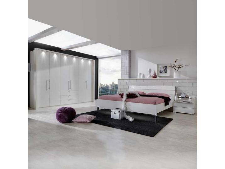 Schlafzimmer Einrichtung in Weiß Beleuchtung (vierteilig) von Pharao24.de