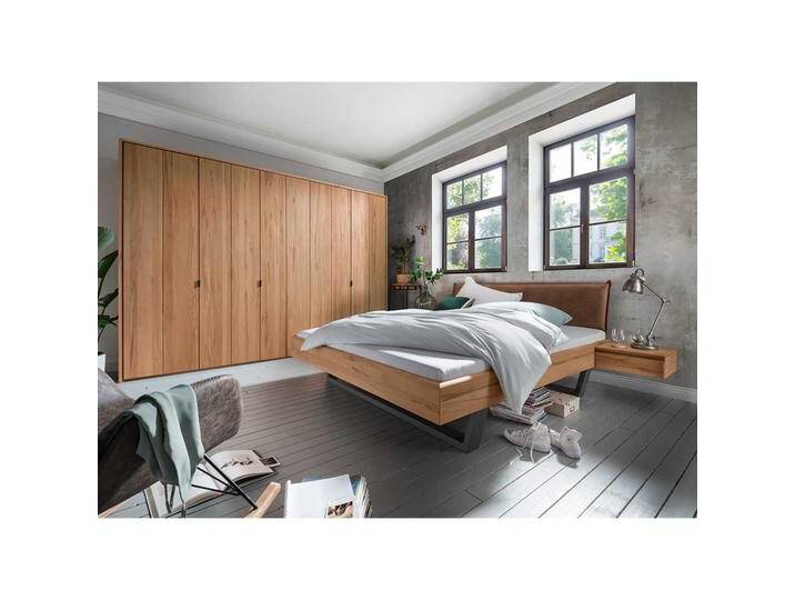 Schlafzimmer Möbel in Kernbuche Massivholz Industry und Loft Stil (vierteilig) von Pharao24.de