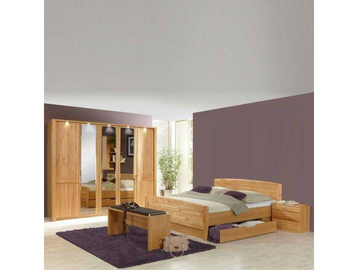 Schlafzimmermöbel Set aus Erle Kaufen (vierteilig) von Pharao24.de
