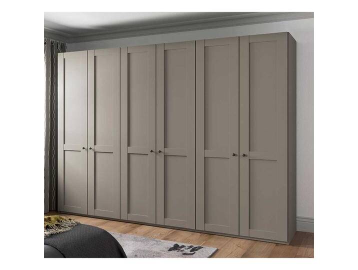 Schlafzimmerschrank in Hellgrau mit 6 Drehtüren modernen Landhausstil Schlafzimmerschrank in Hellgrau mit 6 Drehtüren modernen Landhausstil von Pharao24.de
