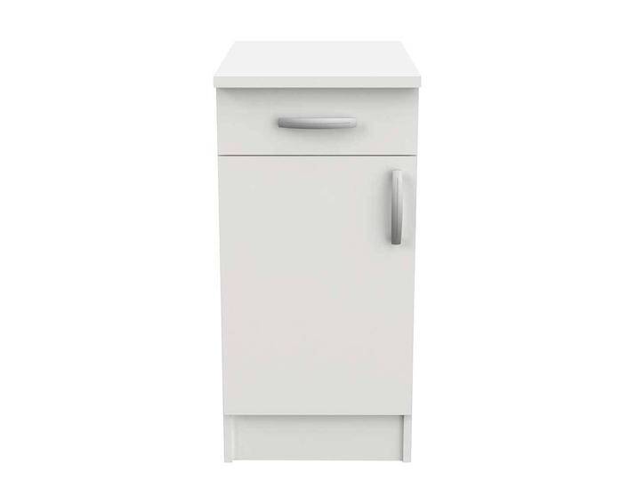 Schmaler Küchenunterschrank in Weiß 85 cm hoch von Pharao24.de