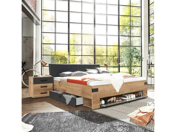 Schubladenbett im Industry und Loft Stil Made in Germany von Pharao24.de