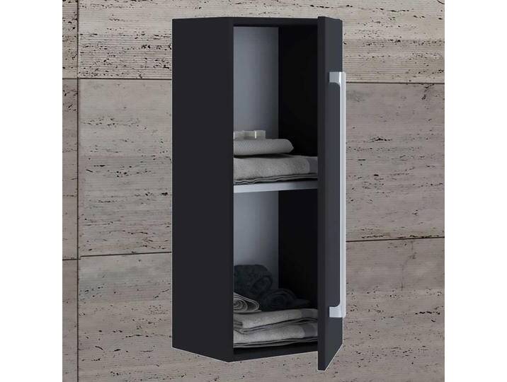 Schwarzer Bad Hängeschrank mit Drehtür modernem Design von Pharao24.de