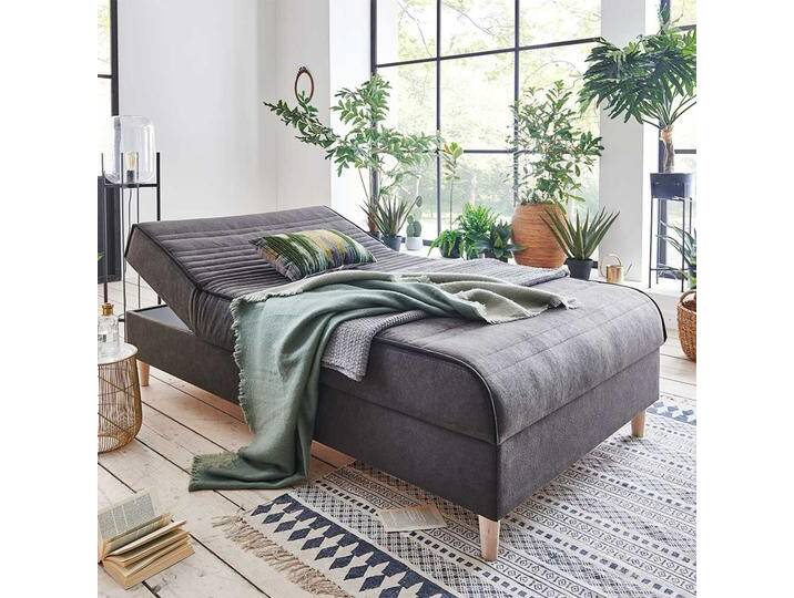 Single Daybed in Anthrazit Samt 120x200 cm Single Daybed in Anthrazit Samt 120x200 cm von Pharao24.de