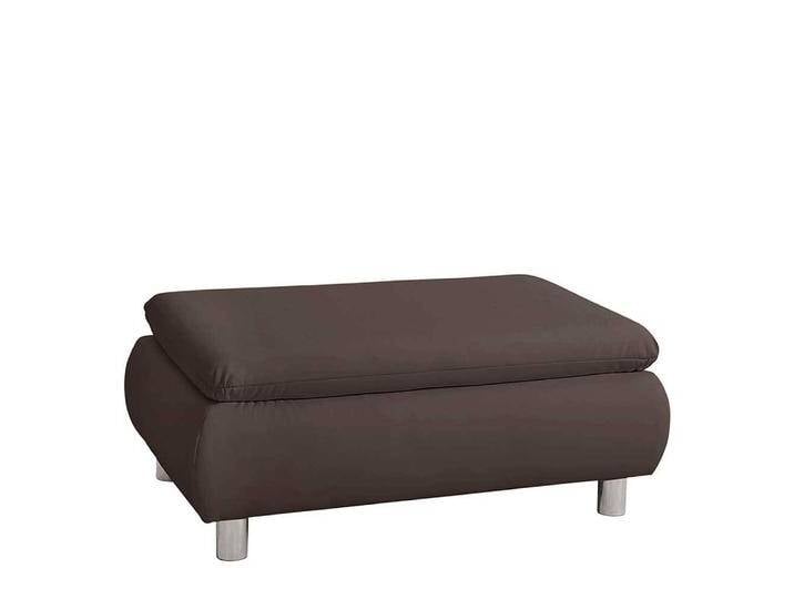 Sitzhocker in Braun Kunstleder von Pharao24.de