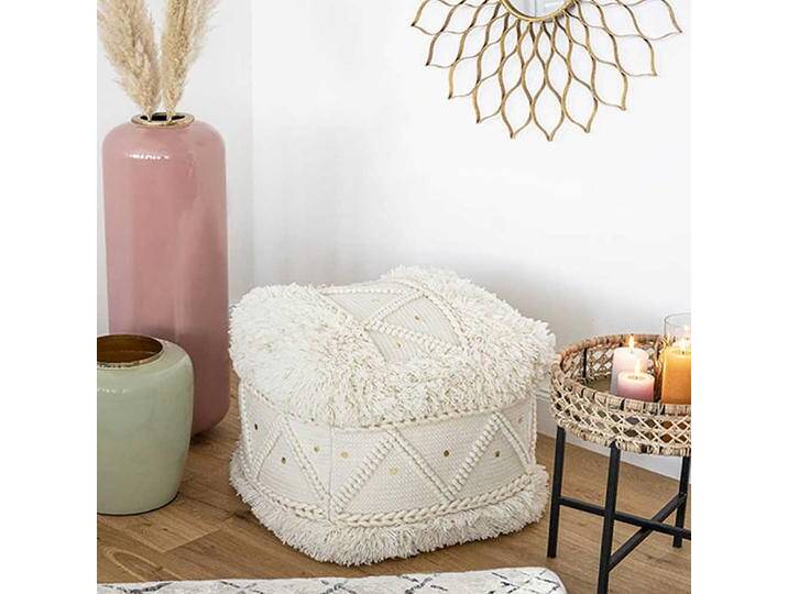 Sitzpouf im Boho Style Strukturstoff Sitzpouf im Boho Style Strukturstoff von Pharao24.de