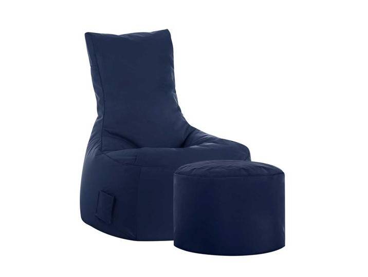 Sitzsack Sessel in Dunkelblau Hocker Sitzsack Sessel in Dunkelblau Hocker von Pharao24.de