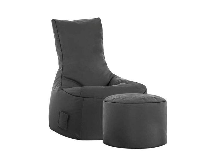 Sitzsack in Anthrazit Sesselform von Pharao24.de