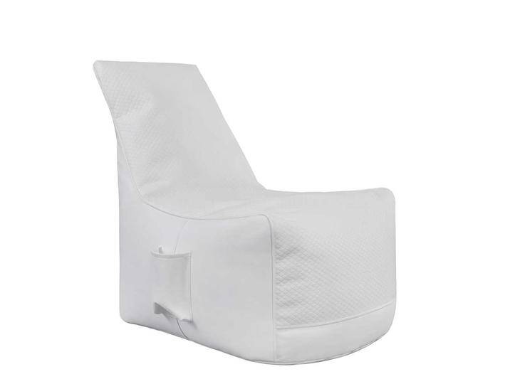 Sitzsack mit Rückenlehne in Weiß Kunstleder Sitzsack mit Rückenlehne in Weiß Kunstleder von Pharao24.de