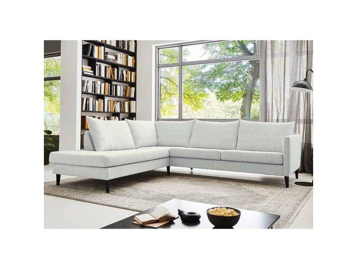 Skandi Couchecke in Offwhite Webstoff Skandi Design von Pharao24.de
