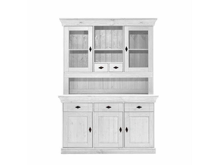 Skandinavischer Buffetschrank in Weiß Kiefer teilmassiv von Pharao24.de