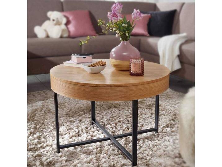 Sofa Beistelltisch Eiche furniert Stauraum Sofa Beistelltisch Eiche furniert Stauraum von Pharao24.de