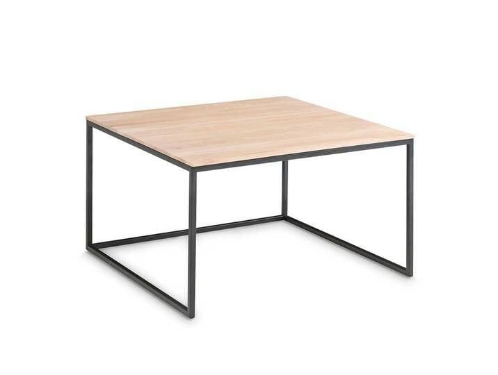 Sofa Beistelltisch in Eiche Bianco massiv 70 cm breit von Pharao24.de