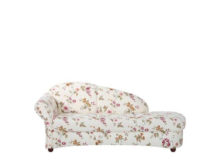 Sofaliege mit Blumen Motiv Flachgewebe Bezug Landhausstil von Pharao24.de
