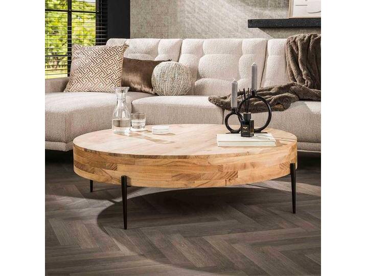 Sofatisch Couchtisch aus Massivholz in runder Form Sofatisch Couchtisch aus Massivholz in runder Form von Pharao24.de